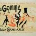 Poster advertising 'La Gomme', by Felicien Champsaur